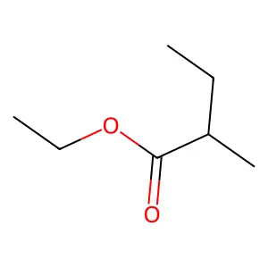 Ethyl 2-methylbutyrate structure