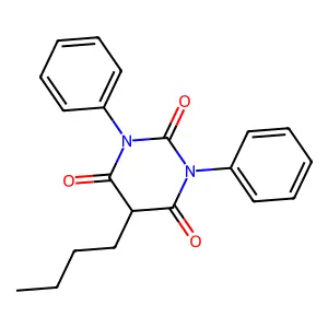 BARBITURIC ACID, 5-BUTYL-1,3-DIPHENYL- structure