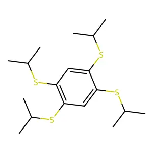 1,2,4,5-Tetrakis(isopropylthio)benzene structure