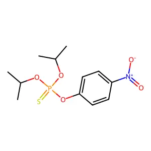 (4-nitrophenoxy)-di(propan-2-yloxy)-sulfanylidene-lambda5-phosphane structure