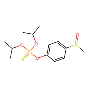 (4-methylsulfinylphenoxy)-di(propan-2-yloxy)-sulfanylidene-lambda5-phosphane structure