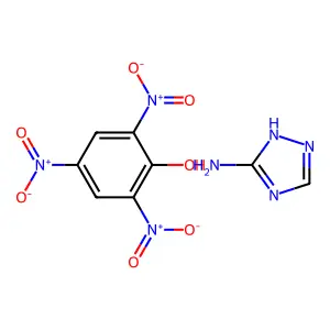 1,2,4-Triazole, 3-amino-, picrate structure