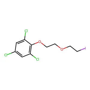 1,3,5-trichloro-2-[2-(2-iodoethoxy)ethoxy]benzene structure