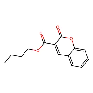 butyl 2-oxochromene-3-carboxylate structure