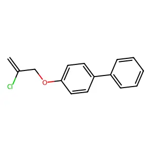 1-(2-chloroprop-2-enoxy)-4-phenylbenzene structure