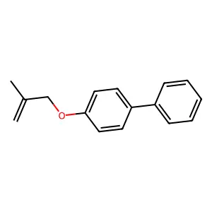 1-(2-methylprop-2-enoxy)-4-phenylbenzene structure
