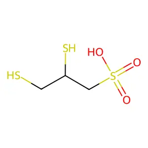 2,3-DIMERCAPTO-1-PROPANESULFONIC ACID structure
