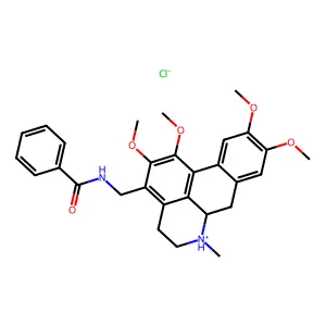 Benzamide, N-((1,2,9,10-tetramethoxy-6a-alpha-aporphin-3-yl)methyl)-, hydrochloride structure