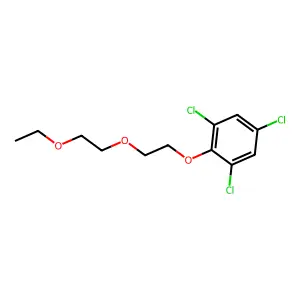 1,3,5-trichloro-2-[2-(2-ethoxyethoxy)ethoxy]benzene structure