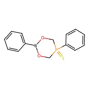 1,3,5,2-DIOXAPHOSPHABORINANE, 2,5-DIPHENYL-, 5-SULFIDE structure