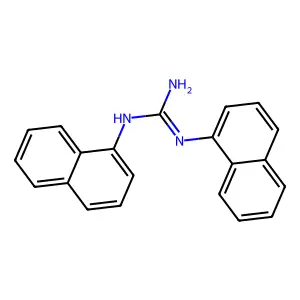 1,2-dinaphthalen-1-ylguanidine structure
