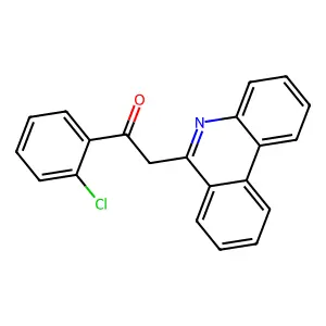 1-(2-chlorophenyl)-2-phenanthridin-6-ylethanone structure