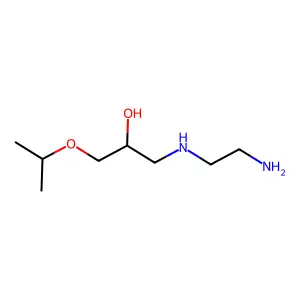 1-(2-aminoethylamino)-3-propan-2-yloxypropan-2-ol structure
