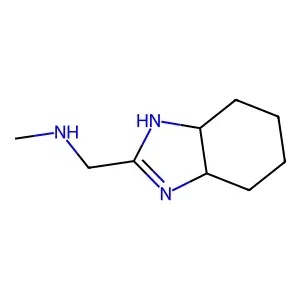 1-(3a,4,5,6,7,7a-hexahydro-1H-benzimidazol-2-yl)-N-methylmethanamine structure