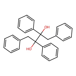 1,2,3,4-tetraphenylbutane-2,3-diol structure