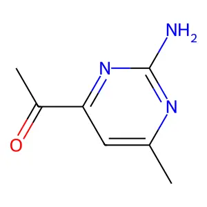 1-(2-amino-6-methylpyrimidin-4-yl)ethanone structure