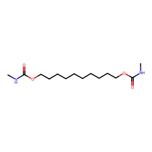 10-(methylcarbamoyloxy)decyl N-methylcarbamate structure