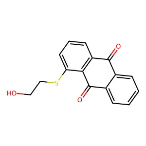 1-(2-hydroxyethylsulfanyl)anthracene-9,10-dione structure