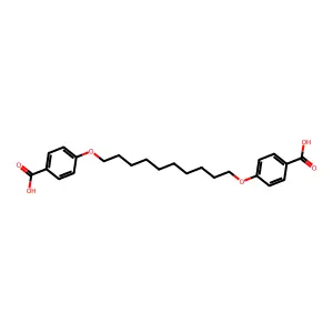 1,10-Bis(4-carboxyphenoxy)decane structure