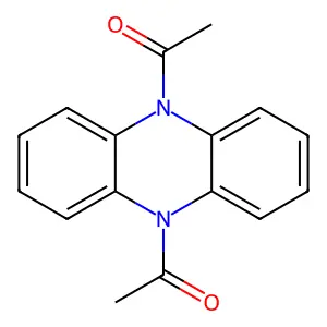 1-(10-acetylphenazin-5-yl)ethanone structure