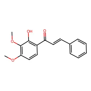 1-(2-hydroxy-3,4-dimethoxyphenyl)-3-phenylprop-2-en-1-one structure