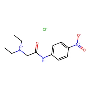 diethyl-[2-(4-nitroanilino)-2-oxoethyl]azanium chloride structure