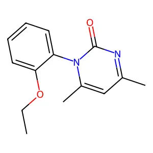 1-(2-ethoxyphenyl)-4,6-dimethyl-2(1H)-pyrimidinone structure