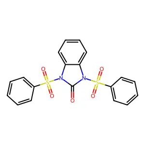 1,3-bis(benzenesulfonyl)benzimidazol-2-one structure