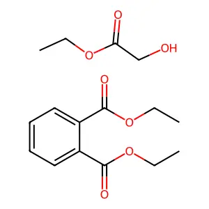 diethyl benzene-1,2-dicarboxylate ethyl 2-hydroxyacetate structure