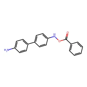 (1,1'-Biphenyl)-4,4'-diamine, N-(benzoyloxy)- structure