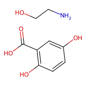 GENTISIC ACID ETHANOLAMINE structure