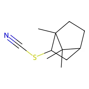 (1,7,7-trimethyl-2-bicyclo[2.2.1]heptanyl) thiocyanate structure