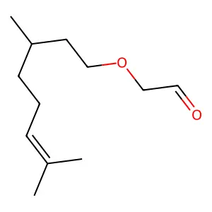 Citronellyloxyacetaldehyde structure