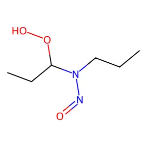 N-(1-hydroperoxypropyl)-N-propylnitrous amide structure