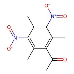 1-(2,4,6-trimethyl-3,5-dinitrophenyl)ethanone structure