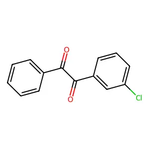 1-(3-chlorophenyl)-2-phenylethane-1,2-dione structure