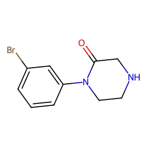 1-(3-BROMO-PHENYL)-PIPERAZIN-2-ONE structure