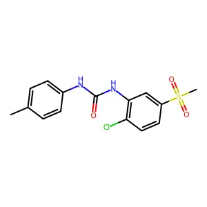 1-(2-chloro-5-methylsulfonylphenyl)-3-(4-methylphenyl)urea structure