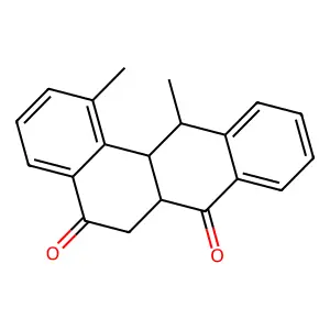 1,12-dimethyl-6,6a,12,12a-tetrahydrobenzo[a]anthracene-5,7-dione structure