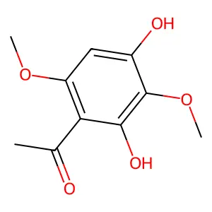 1-(2,4-dihydroxy-3,6-dimethoxyphenyl)ethanone structure