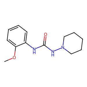 1-(2-methoxyphenyl)-3-piperidin-1-ylurea structure