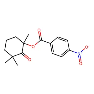 (1,3,3-trimethyl-2-oxocyclohexyl) 4-nitrobenzoate structure