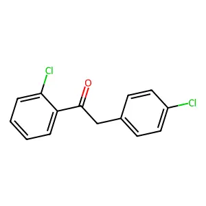1-(2-chlorophenyl)-2-(4-chlorophenyl)ethanone structure