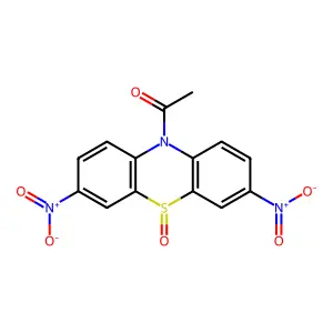 1-(3,7-dinitro-5-oxophenothiazin-10-yl)ethanone structure