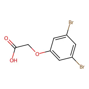 (3,5-Dibromophenoxy)acetic acid structure