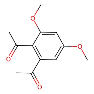 1-(2-acetyl-3,5-dimethoxyphenyl)ethanone structure