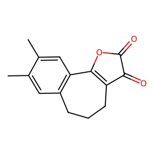 12,13-dimethyl-3-oxatricyclo[8.4.0.02,6]tetradeca-1(10),2(6),11,13-tetraene-4,5-dione structure