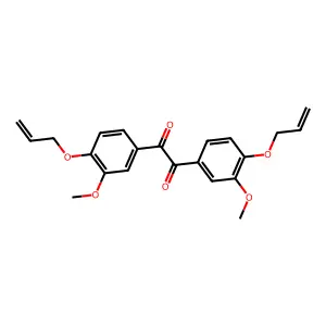 1,2-bis(3-methoxy-4-prop-2-enoxyphenyl)ethane-1,2-dione structure