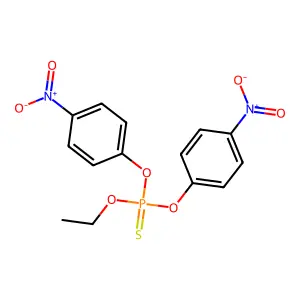 ethoxy-bis(4-nitrophenoxy)-sulfanylidene-lambda5-phosphane structure