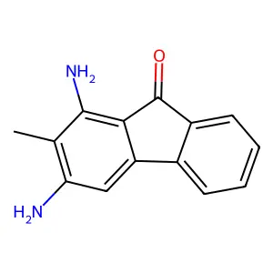 1,3-diamino-2-methylfluoren-9-one structure